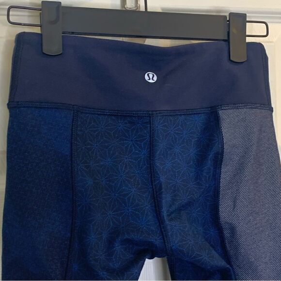 Lululemon Wunder Under Shashiko Patchwork Legging Size 2 - Picture 6 of 8